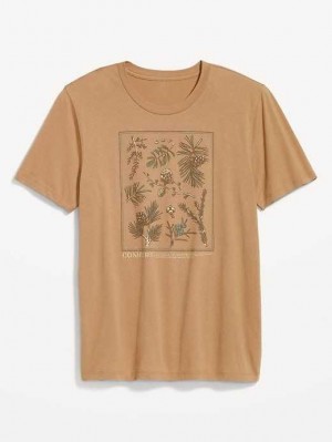 Old Navy Soft-Washed Logo Graphic T-Shirt T-shirts Herren Acacia | 2985CDAVG