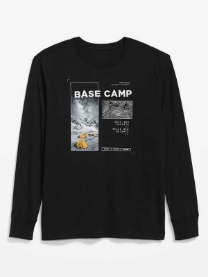 Old Navy Soft-Washed Long-Sleeve Graphic T-Shirt T-shirts Herren Mehrfarbig | 8035NRIUH