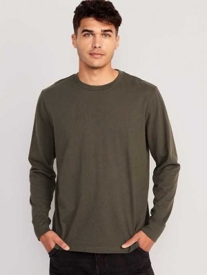 Old Navy Soft-Washed Long-Sleeve Rotation T-Shirt T-shirts Herren Grün | 2598RLCXH