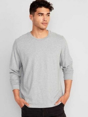 Old Navy Soft-Washed Long-Sleeve Rotation T-Shirt T-shirts Herren Grau | 3709RZUYB