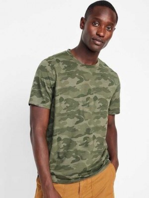 Old Navy Soft-Washed Printed Crew-Neck T-Shirt T-shirts Herren Camouflage | 3782ZBSYL