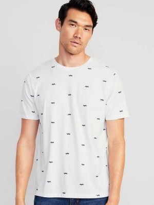 Old Navy Soft-Washed Printed Crew-Neck T-Shirt T-shirts Herren Boats | 9526YOSEA
