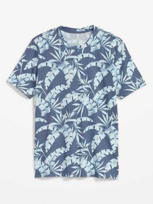 Old Navy Soft-Washed Printed Crew-Neck T-Shirt T-shirts Herren Palms | 9634LGBXM