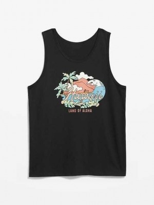 Old Navy Soft-Washed Tank Top T-shirts Herren Schwarz | 5976NRUGX