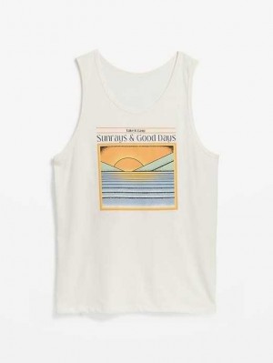 Old Navy Soft-Washed Tank Top T-shirts Herren Hellblau | 0897HXMRL