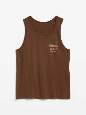 Old Navy Soft-Washed Tank Top T-shirts Herren Dunkel | 8947SWBKI