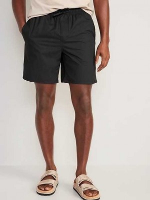 Old Navy Solid Swim Trunks Badeanzüge Herren Schwarz | 3107KSUFC