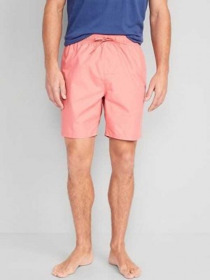 Old Navy Solid Swim Trunks Badeanzüge Herren Coho Salmon | 1064NWVSP
