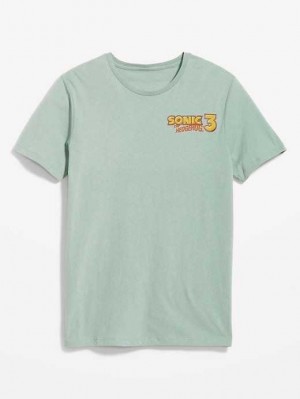 Old Navy Sonic The Hedgehog 3 Gender-Neutrale T-Shirt T-shirts Herren Sonic The Hedgehog | 3589CDSOQ