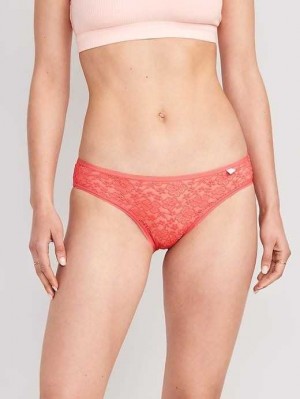 Old Navy Spitze Bikini Underwear Unterwäsche Damen Koralle | 2608ZYTNU