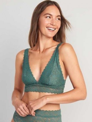 Old Navy Spitze Bralette Top BHs Damen Forest Shade | 5297KHWTQ