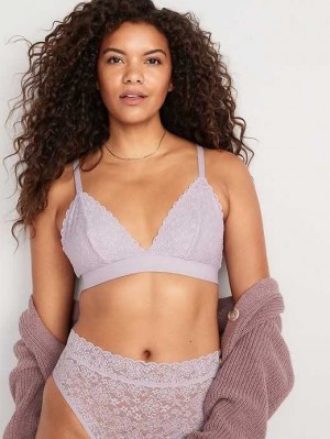 Old Navy Spitze Bralette Top BHs Damen Grau | 5372QRUJT