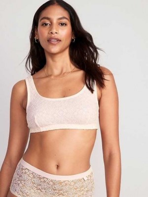 Old Navy Spitze Bralette Top BHs Damen Pinkapedia | 3592ILGVR