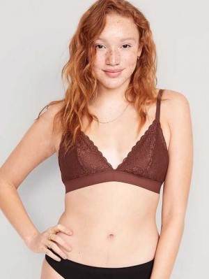 Old Navy Spitze Bralette Top BHs Damen Root Beer | 9835EVLAK