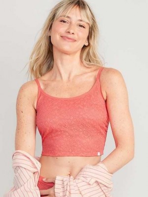 Old Navy Spitze Brami Tank Top Unterwäsche Damen Koralle | 4296MIUGF