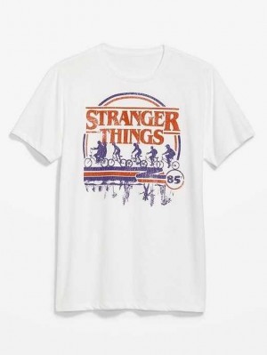 Old Navy Stranger Things Gender-Neutrale T-Shirt T-shirts Herren Calla Lilies | 6312TENYQ