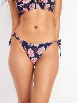Old Navy String Bikini Swim Bottoms Badeanzüge Damen Blumen | 8104KECDZ