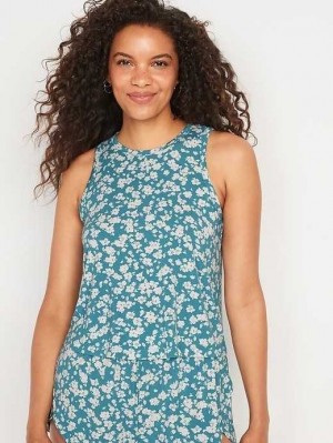 Old Navy Sunday Sleep Pajama Tank Top Pyjama Damen Hellblau | 5234UKXTO