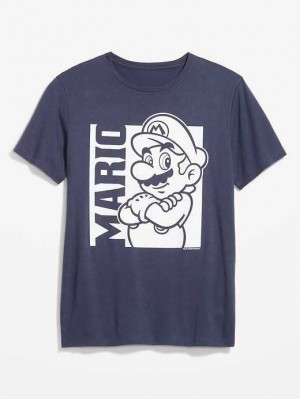 Old Navy Super Mario Bros. Gender-Neutrale T-Shirt T-shirts Herren Volcanic Glass | 9170HOCGW