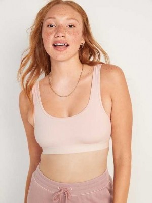 Old Navy Supima Baumwoll-Blend Bralette Top BHs Damen Rosa | 2374NXTJB