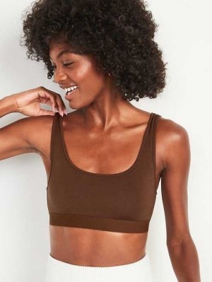 Old Navy Supima Baumwoll-Blend Bralette Top BHs Damen Dunkel | 3175YVORX