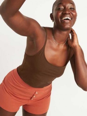 Old Navy Supima Baumwoll-Blend Cami Bralette Top BHs Damen Dunkel | 3247WOSJA