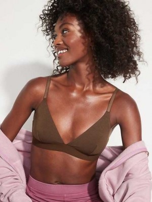 Old Navy Supima Baumwoll-Blend Triangle Bralette Top BHs Damen Dunkel | 7861KQACR