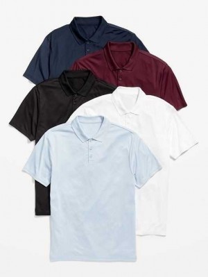 Old Navy Tech Core Polo 5-Pack Sportbekleidung Herren Mehrfarbig | 7293JBESO