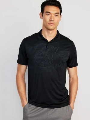Old Navy Tech Core Polo Sportbekleidung Herren Schwarz | 0645RSDJE