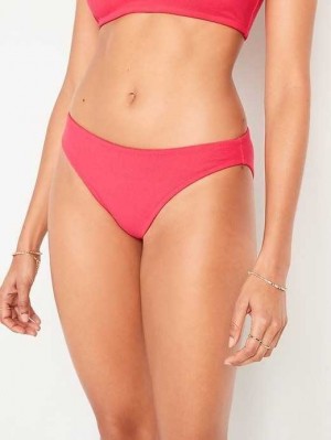 Old Navy Terry Klassische Bikini Swim Bottoms Badeanzüge Damen Dunkelrot | 4375BDGOM