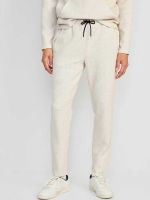 Old Navy Textured Dynamic Fleece Tapered Sweatpants Unterteile Herren Beige | 2314MLXKR