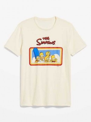 Old Navy The Simpsons Gender-Neutrale T-Shirt T-shirts Herren Hellblau | 8275DVKCW