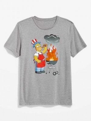 Old Navy The Simpsons Matching Americana Gender-Neutrale T-Shirt T-shirts Herren Simpsons Americana | 6918MTEGF