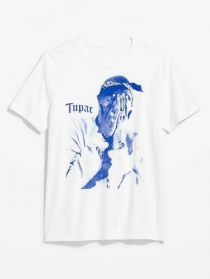 Old Navy Tupac Gender-Neutrale T-Shirt T-shirts Herren Calla Lilies | 6307OXYGT