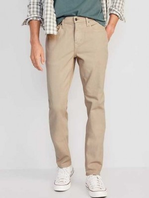 Old Navy Turn Taper Five-Pocket Pants Jeans Herren Hellkhaki | 5324GNSMU