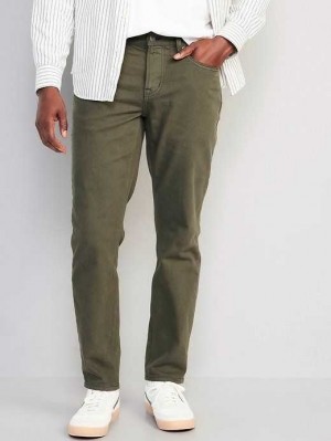 Old Navy Turn Taper Five-Pocket Pants Jeans Herren Olivgrün | 6842XTUPH