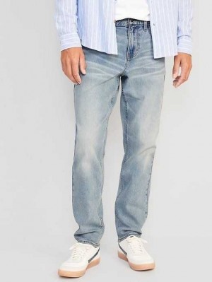 Old Navy Turn Taper Jeans Jeans Herren Hellwaschen | 5643VOXLC