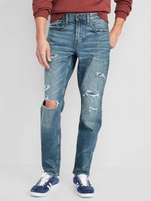 Old Navy Turn Taper Jeans Jeans Herren Hell | 7452UJEBN