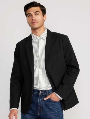 Old Navy Twill Built-In Flex Blazer Mäntel Herren Schwarz | 9215AUKFW
