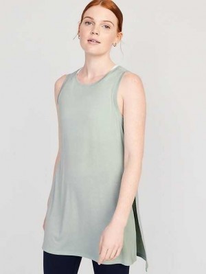 Old Navy UltraLite All-Day Ärmellose Tunic Lauftop Damen Pale Glass | 2170FZUMI