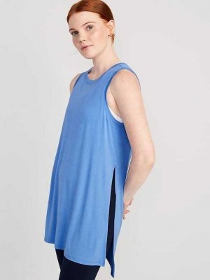 Old Navy UltraLite All-Day Ärmellose Tunic Lauftop Damen Blau | 3810FUCGR