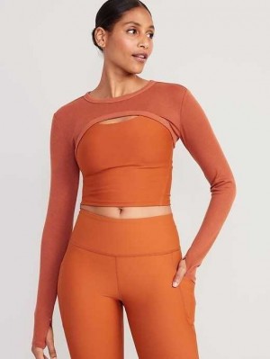 Old Navy UltraLite Rib-Knit Layering Shrug Top Lauftop Damen Umbria | 5198ODBHS