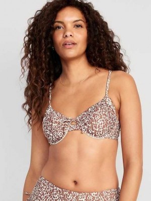 Old Navy Underwire Swim Bikini Top Badeanzüge Damen Khaki | 0981RFDYM