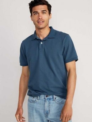 Old Navy Uniform Pique Polo Polo Shirts Herren Calm Night | 3849OCAQS