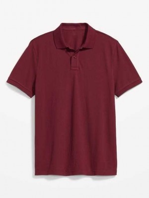 Old Navy Uniform Pique Polo Polo Shirts Herren Rot | 0489CXTUS