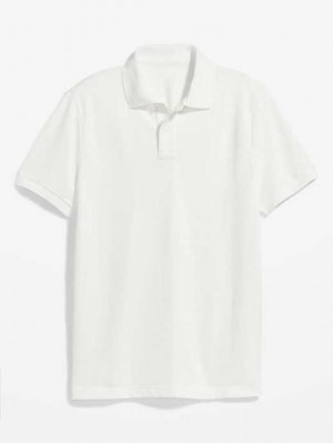 Old Navy Uniform Pique Polo Polo Shirts Herren Weiß | 7612YNFHM