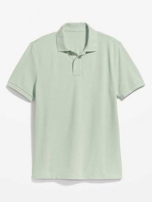 Old Navy Uniform Pique Polo Polo Shirts Herren Pale Glass | 7812CAQHM