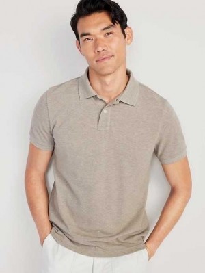 Old Navy Uniform Pique Polo Polo Shirts Herren Hellbraun | 8059FAQJE