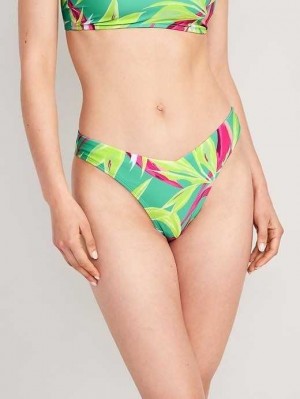 Old Navy V-Front French-Cut Bikini Swim Bottoms Badeanzüge Damen Türkis | 8240CSRJL