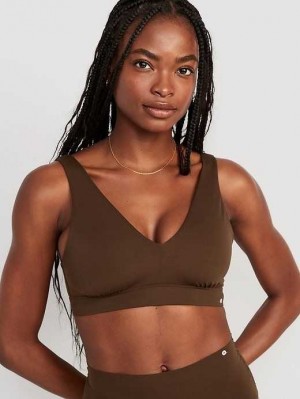 Old Navy V-Neck No-Show Bralette Top BHs Damen Dunkel | 9270FORXG